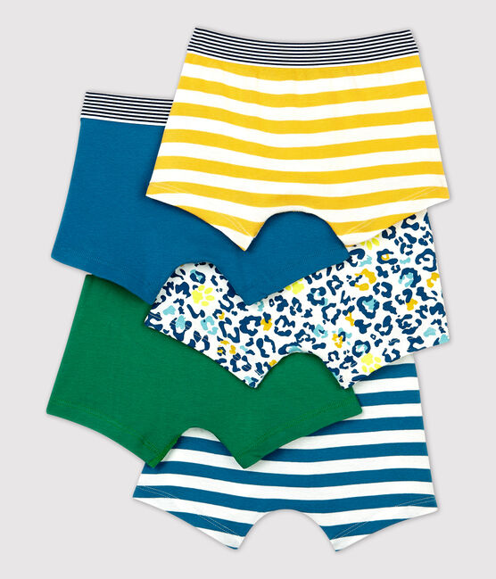 Lot de 5 boxers imprimé panthères petit garçon en coton variante 1
